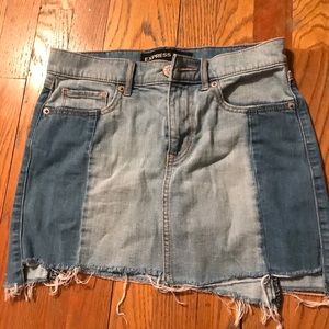 Express jean skirt
